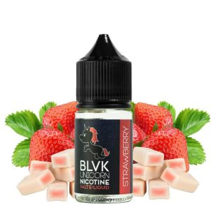 BLVK 草莓煙油瓶身設計，呈現嗨啾風格的紅粉草莓色系