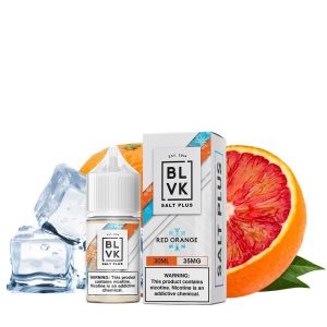 BLVK 血橙冰煙油產品照、血橙果香鹽油瓶身照